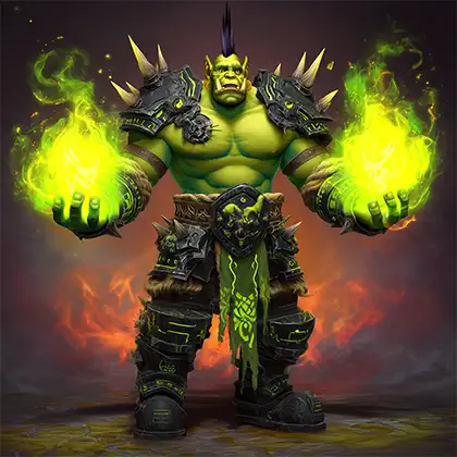 WoW MoP Warlock Green Fire Service