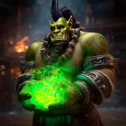 WoW MoP Warlock Green Fire Carry